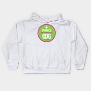 Paris France airport Kids Hoodie